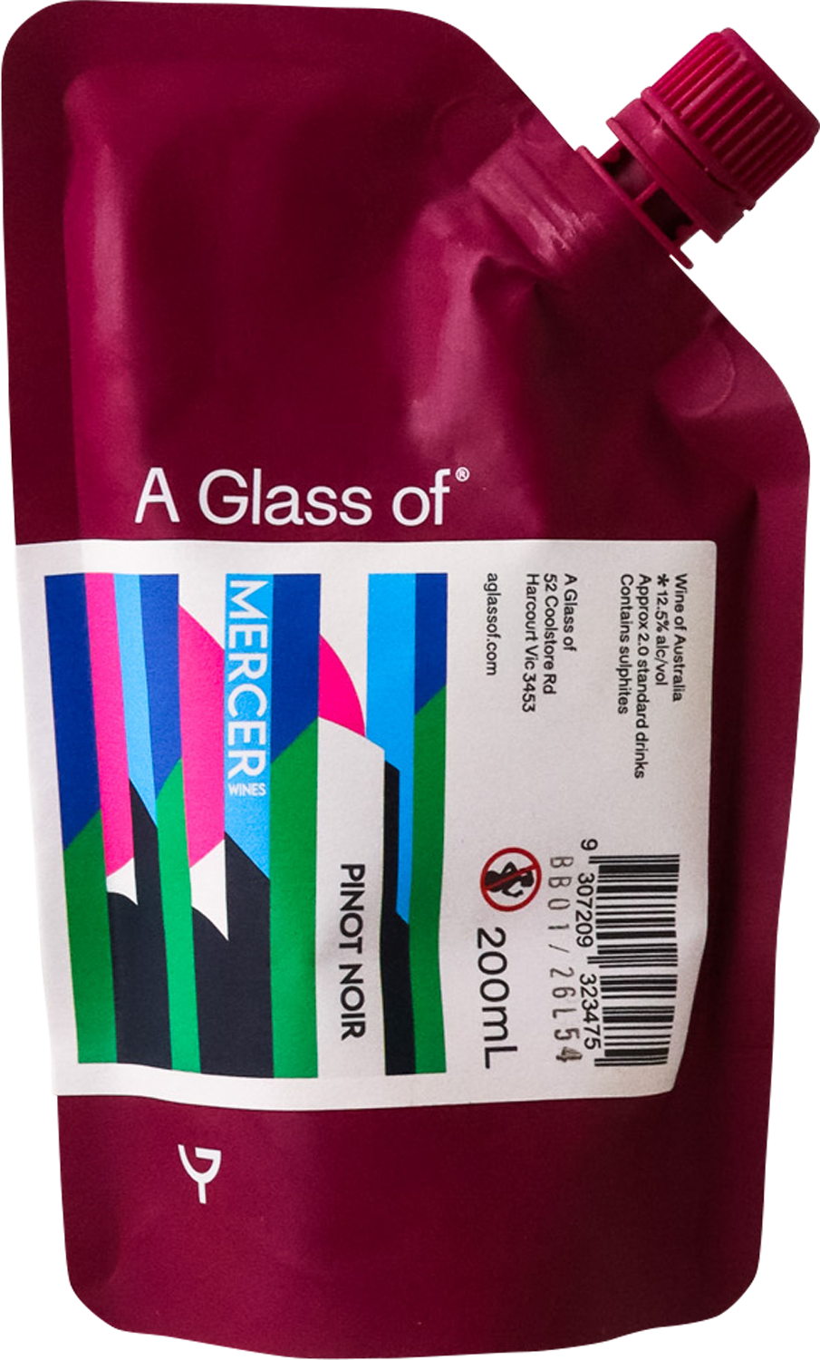 A Glass of - Mercer Pinot Noir 200ml