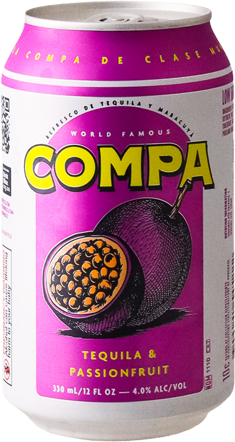 Compa - Tequila and Passionfruit Ranch Water 4PACK
