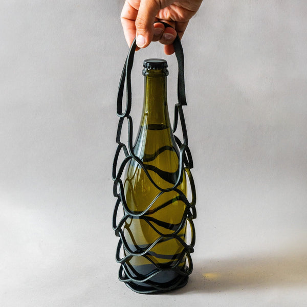 Mark Honoré - Botello Leather Bottle Bag (Black)