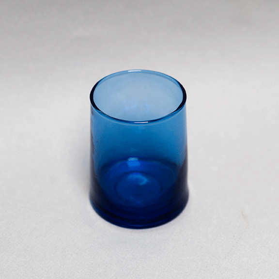 Marrakech Made - Blue Moroccan Glass, Tall
