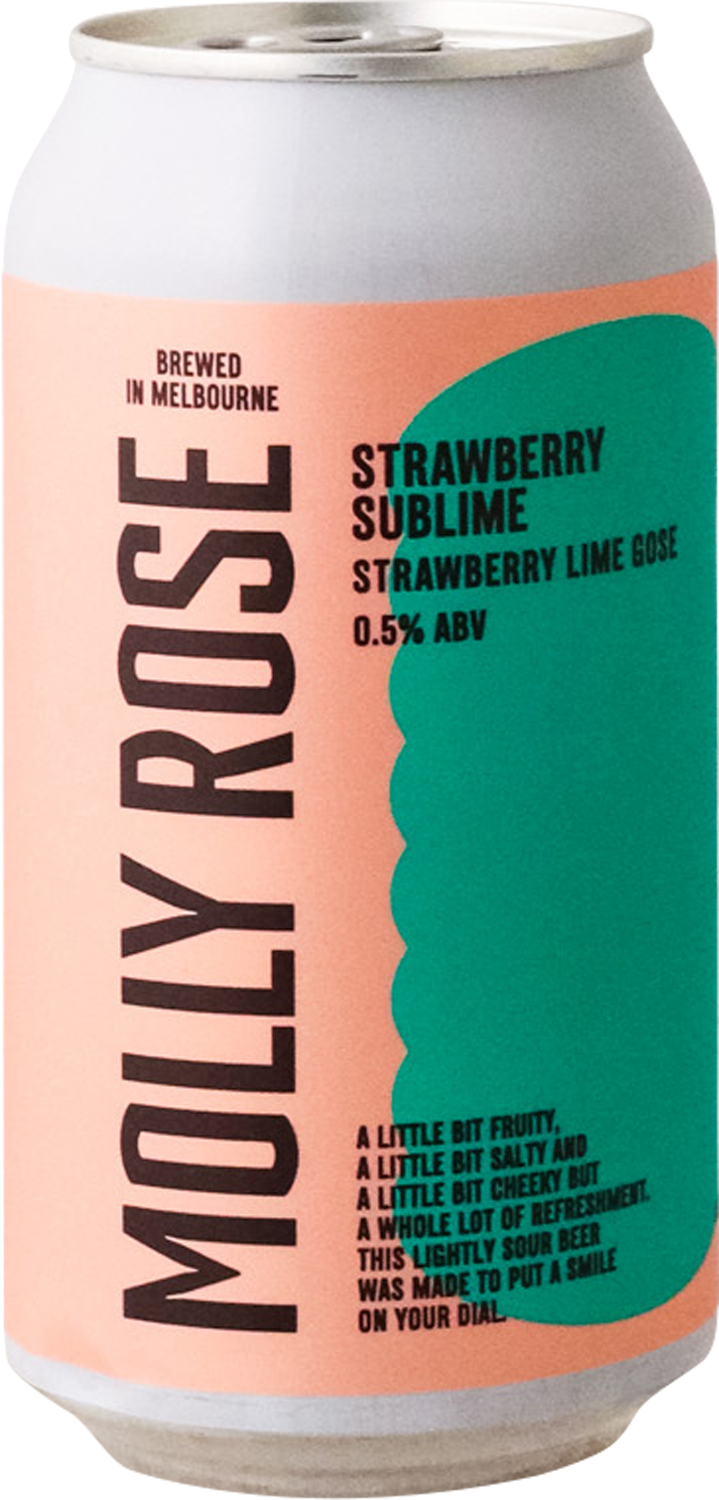 Molly Rose Brewing- Strawberry Sublime Non-alc Gose 4PACK