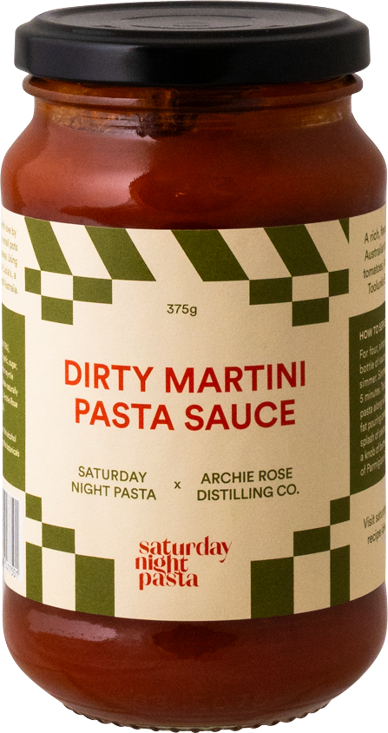 SATURDAY NIGHT PASTA - DIRTY MARTINI PASTA SAUCE