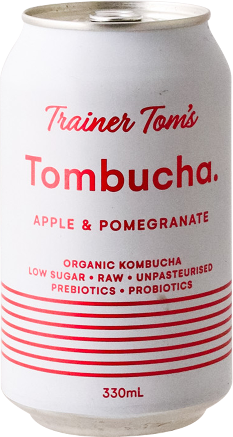 Trainer Tom's Tombucha - Apple & Pomegranate Kombucha 4PACK