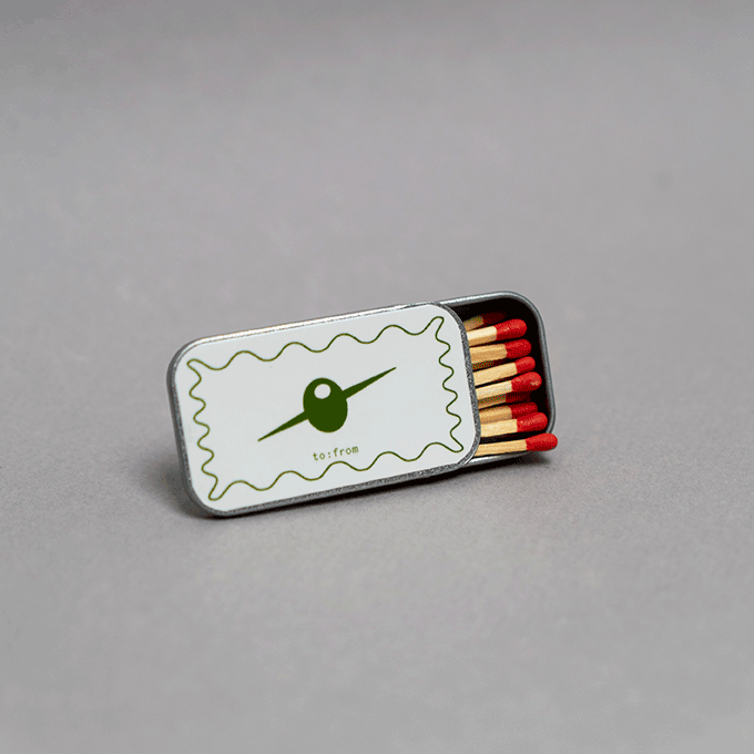 to:from - Refillable Olive Matchbox