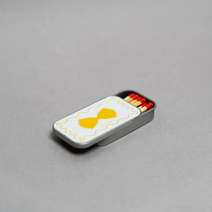 to:from - Refillable Pasta Matchbox