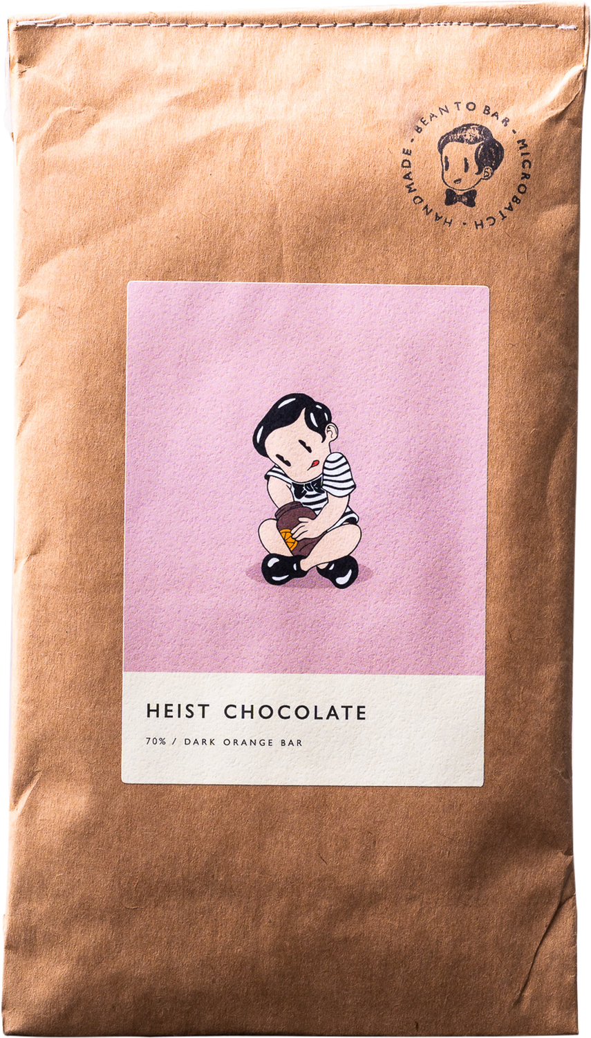 Heist - 70% Dark Orange Chocolate