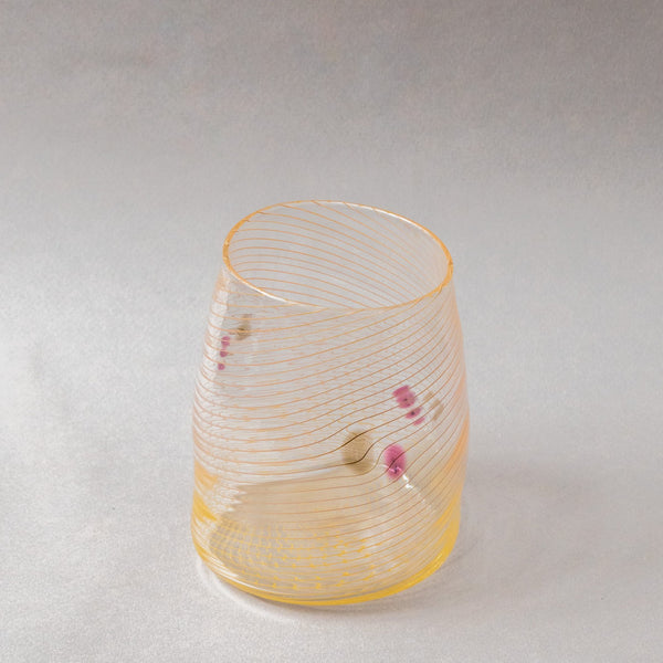 Liam Fleming - 'Cane' Large Whisky Glass, Gold