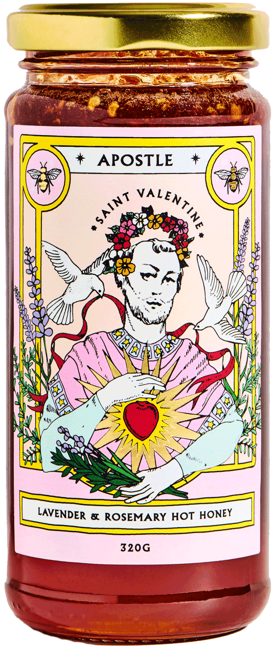 Apostle Hot Sauce - Saint Valentine Lavender & Rosemary Hot Honey