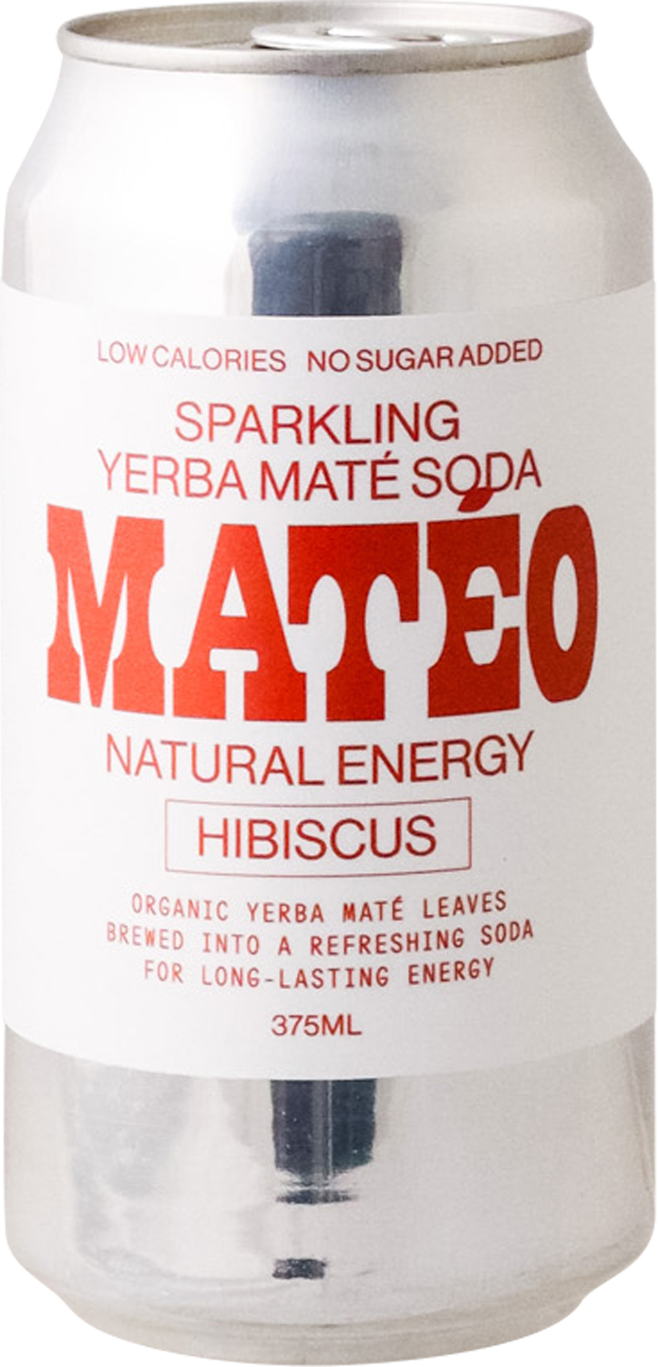 Matéo Soda - Sparkling Hibiscus Yerba Maté