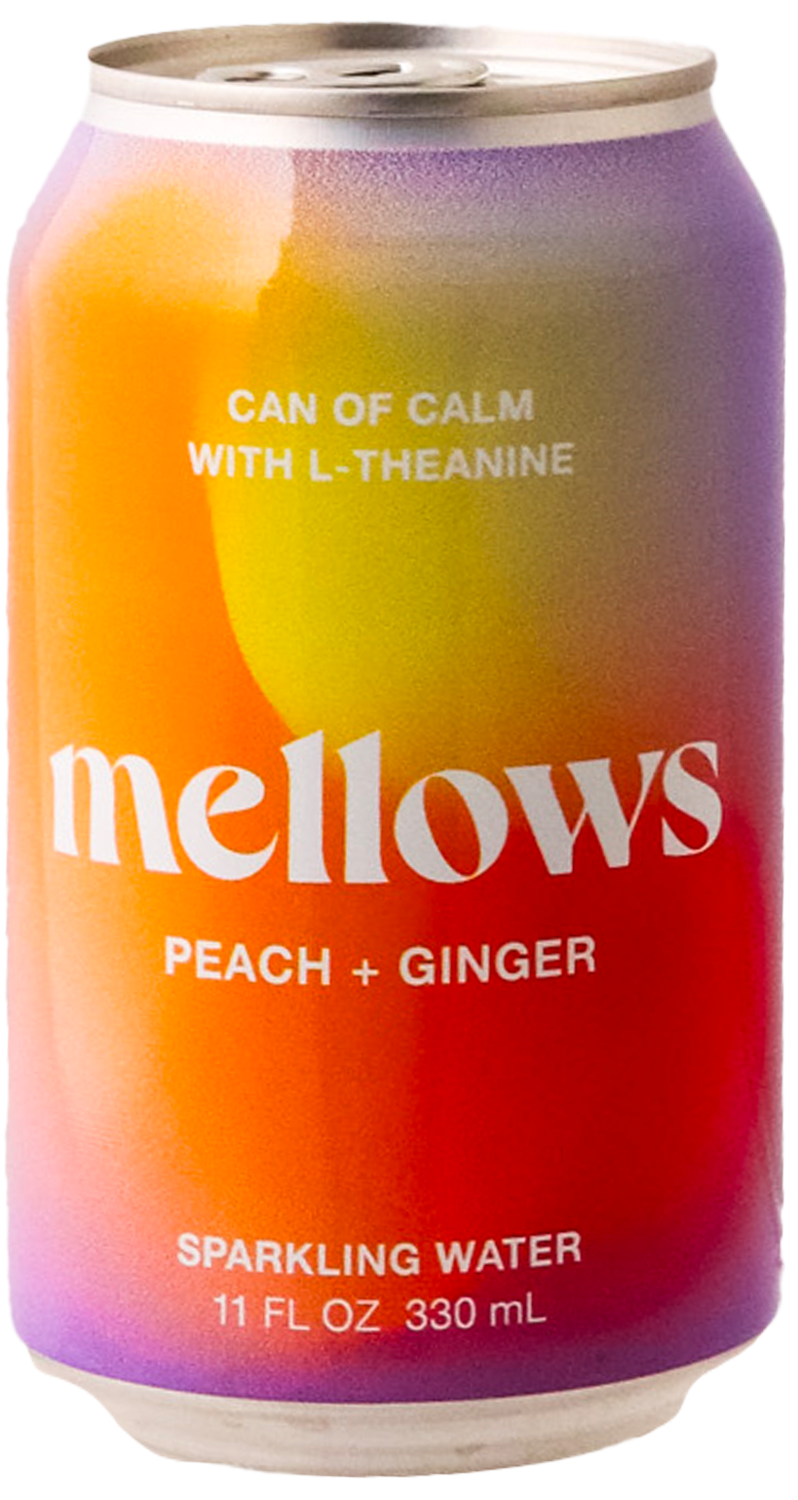 Mellows - Peach + Ginger with L-Theanine Sparkling Water