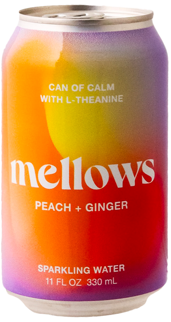 Mellows - Peach + Ginger with L-Theanine Sparkling Water