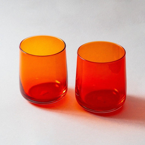 BISON Glass - Elias Tumbler Set, Blood Orange