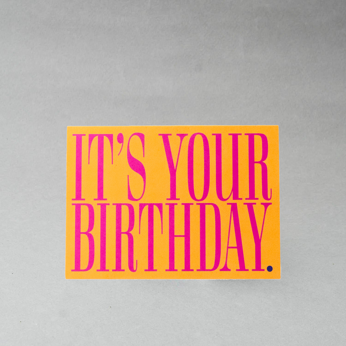 CARDBOARD - IT'S YOUR BIRTHDAY (Orange)