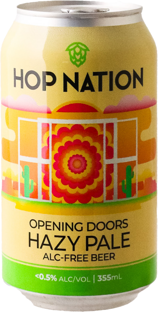 Hop Nation - Opening Doors Non Alcoholic Hazy Pale Ale 4PACK