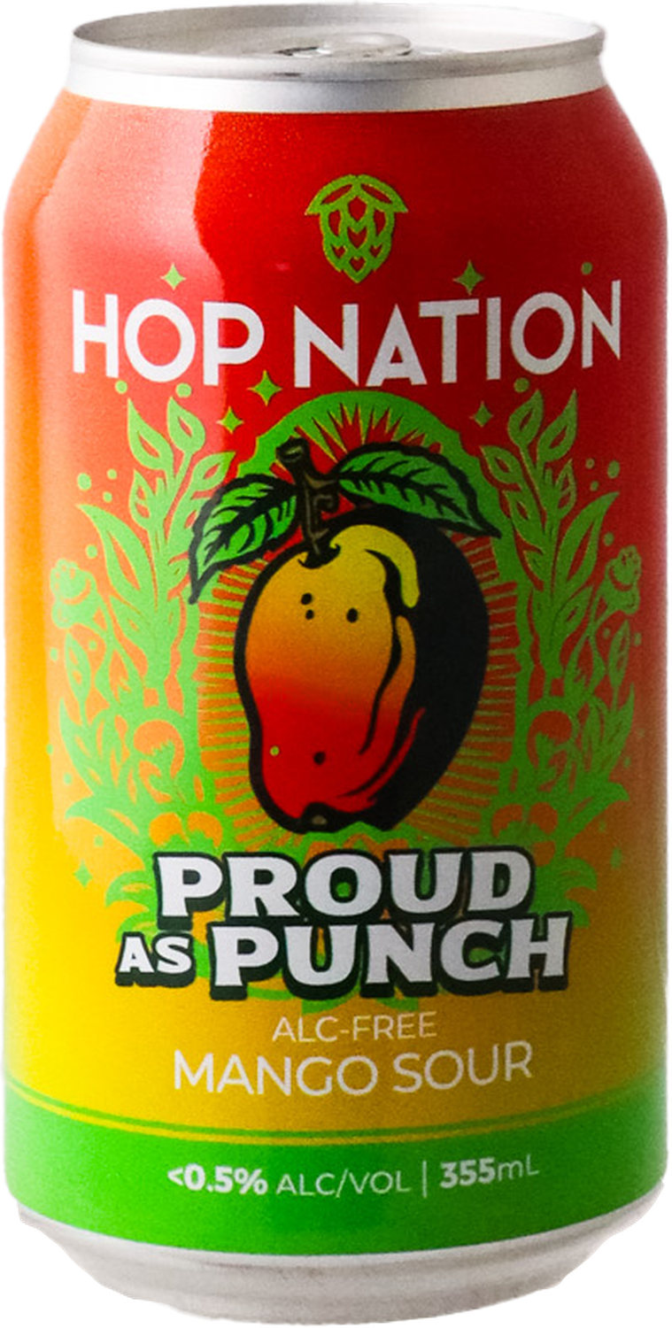 Hop Nation - Proud as Punch Alc-Free Mango Sour 4PACK