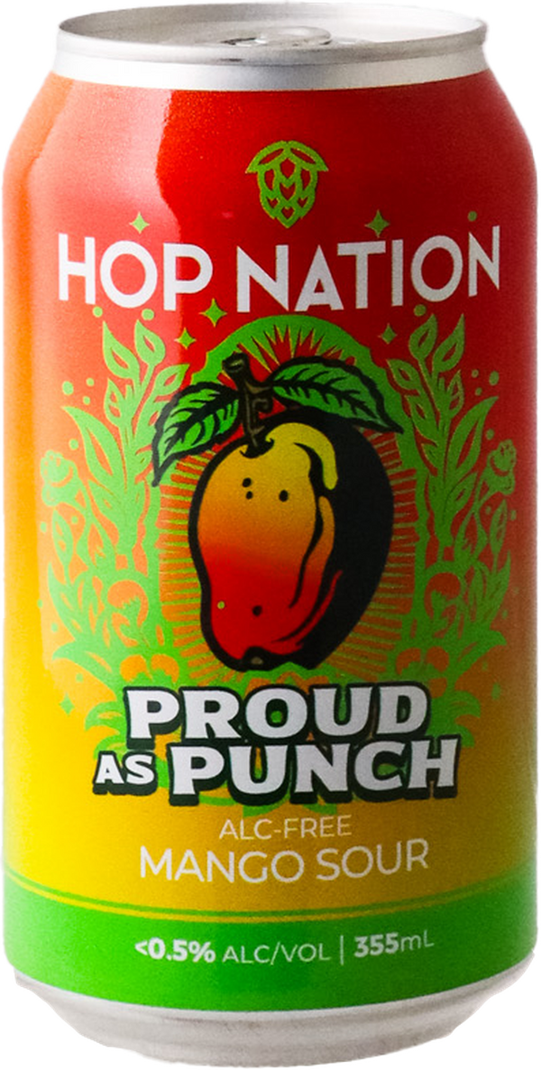 Hop Nation - Proud as Punch Alc-Free Mango Sour 4PACK