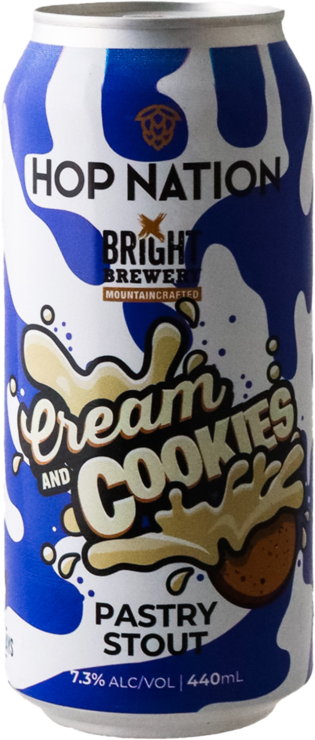 Hop Nation x Bright Brewery CREAM & COOKIES OREO INSPIRED PASTRY STOUT (Bright Brewery Collab)