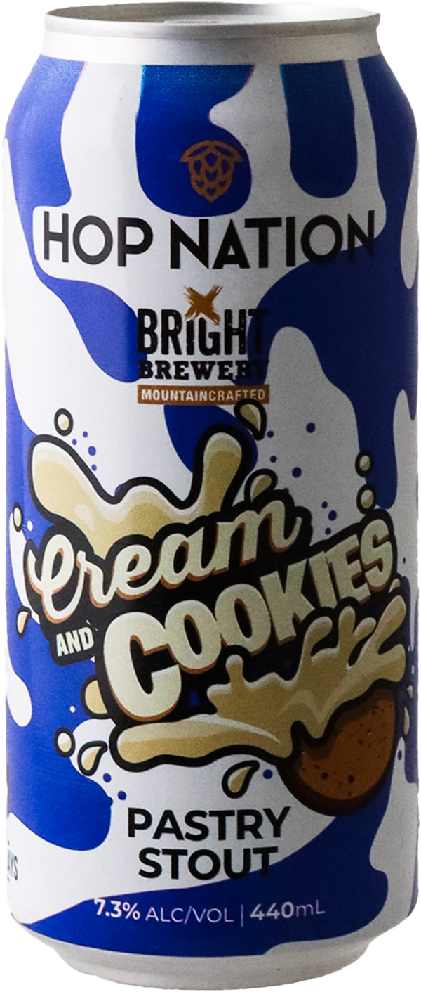 Hop Nation x Bright Brewery CREAM & COOKIES OREO INSPIRED PASTRY STOUT (Bright Brewery Collab)