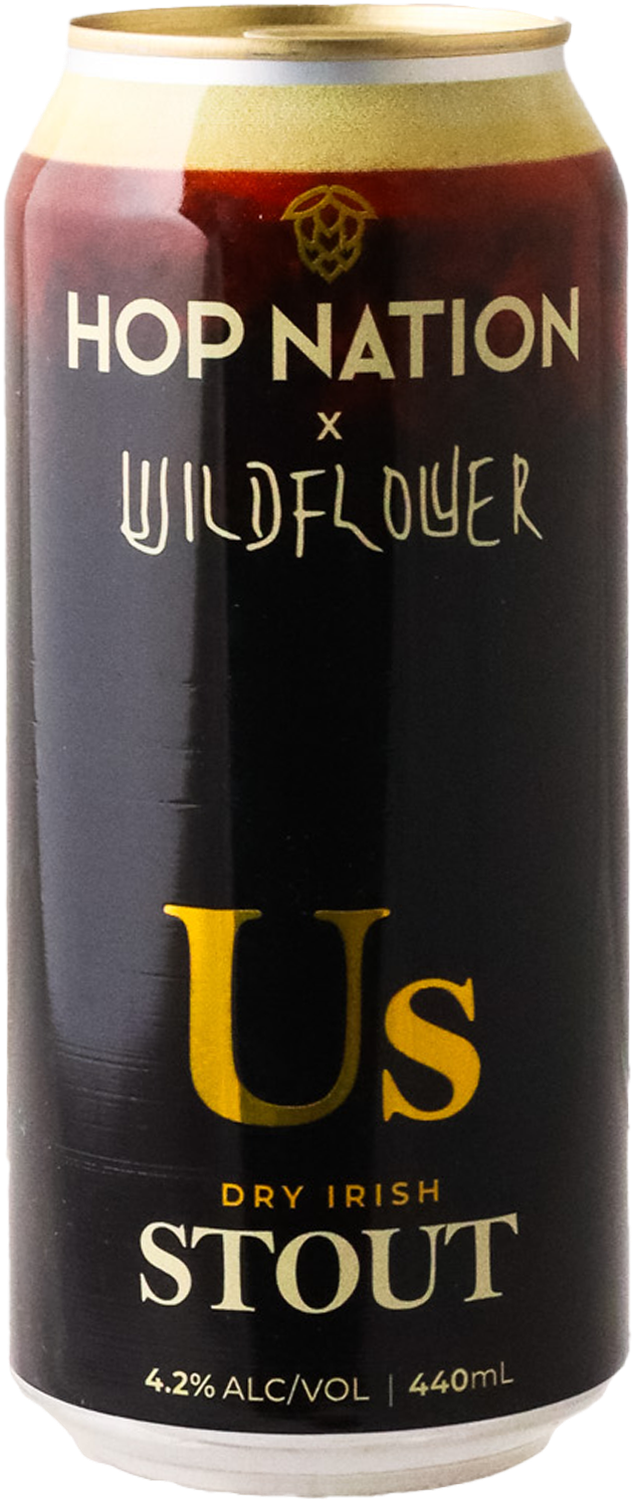 Hop Nation x Wildflower 'Us' DRY IRISH STOUT