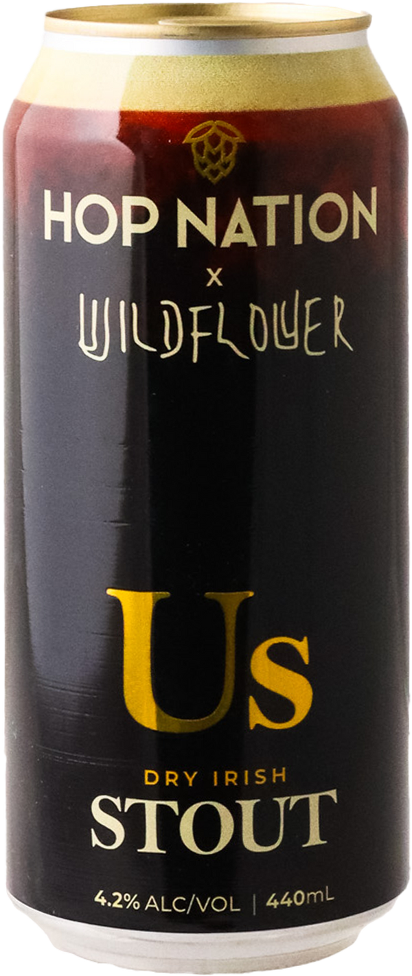 Hop Nation x Wildflower 'Us' DRY IRISH STOUT