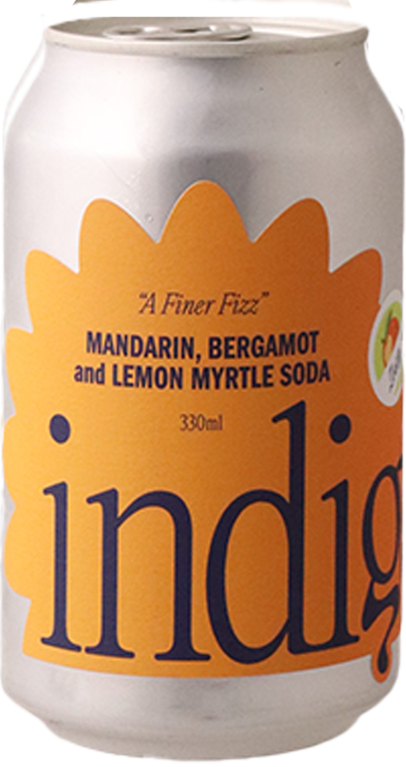 Indigo - Mandarin, Bergamont and Lemon Myrtle Soda 4PACK