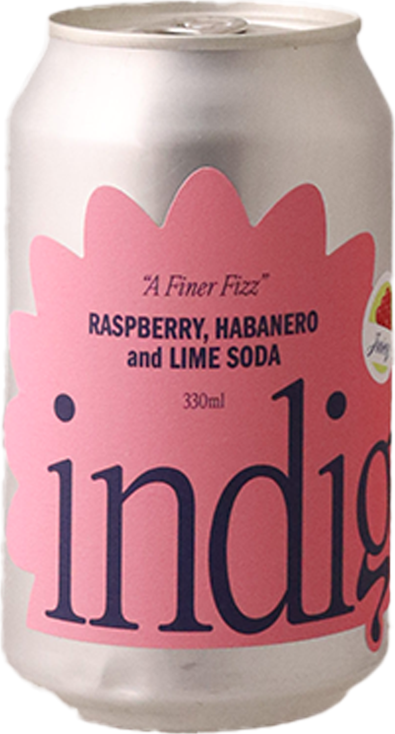 Indigo - Raspberry, Habanero and Lime Soda 4PACK