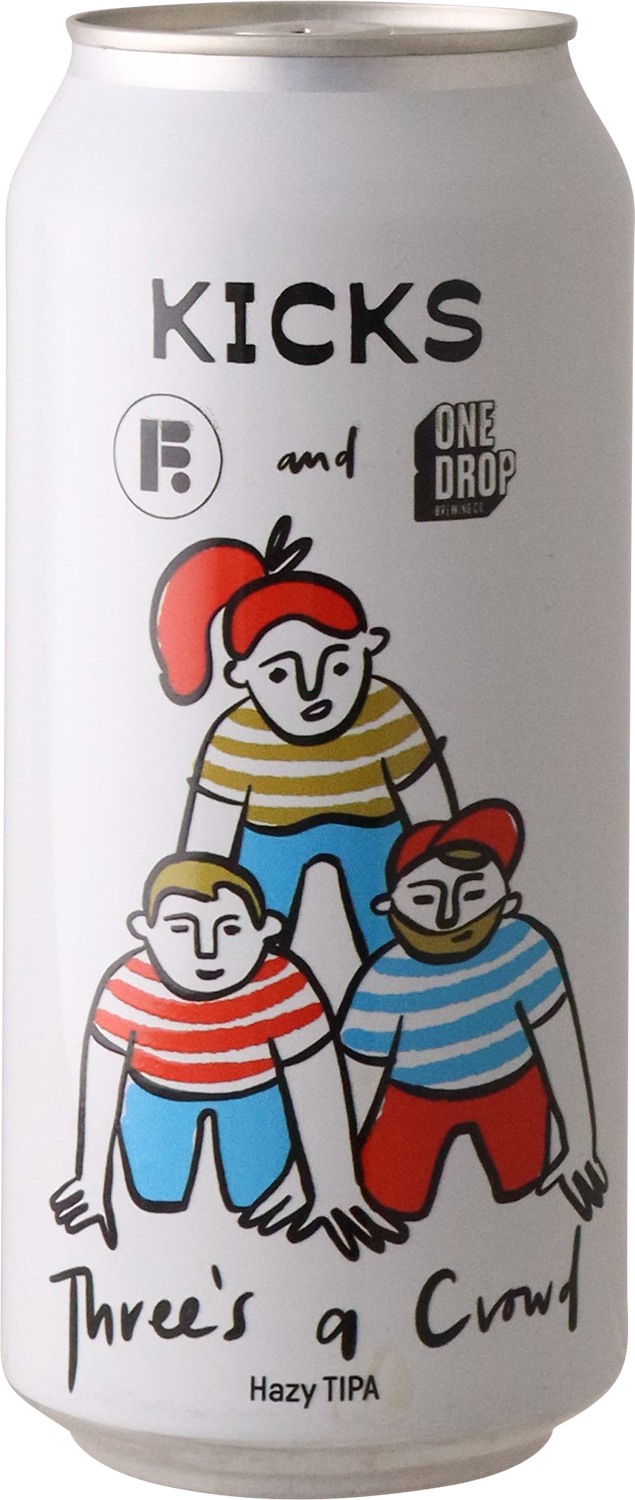Kicks - Three's A Crowd Hazy Triple IPA