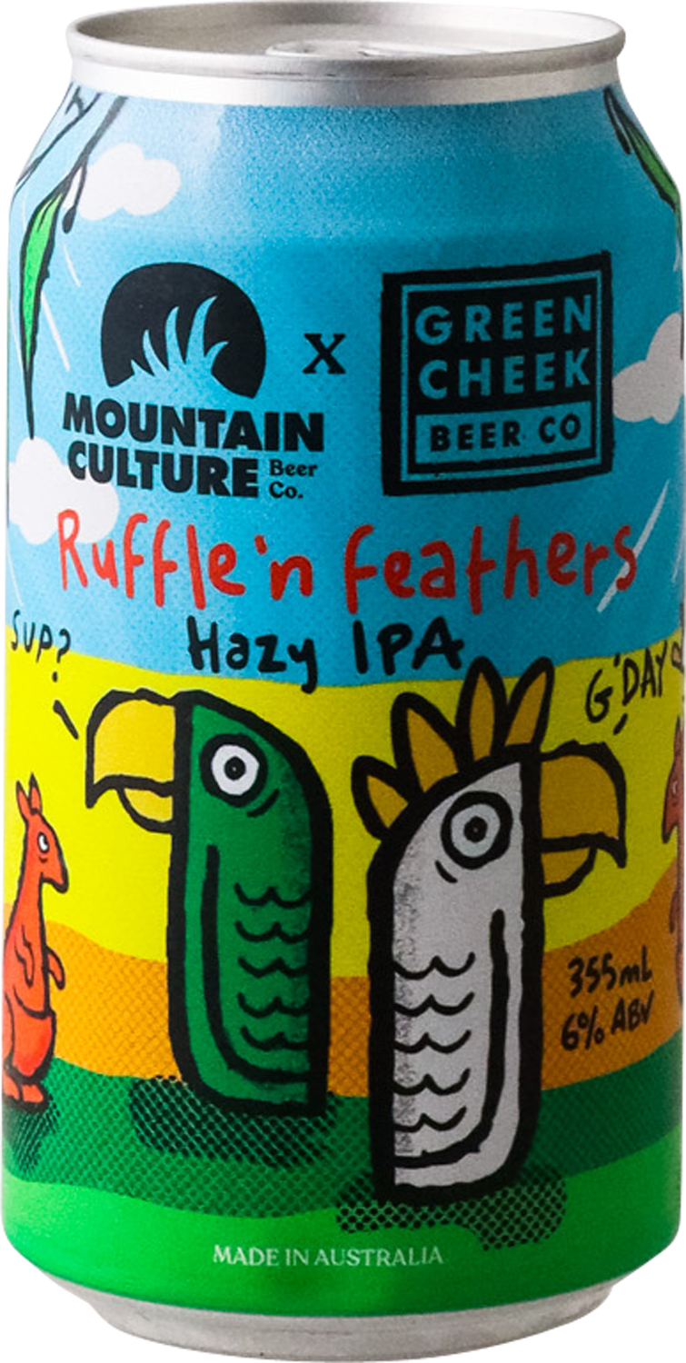 Mountain Culture x Green Cheek - Ruffle'n Feathers - Hazy IPA 4PACK