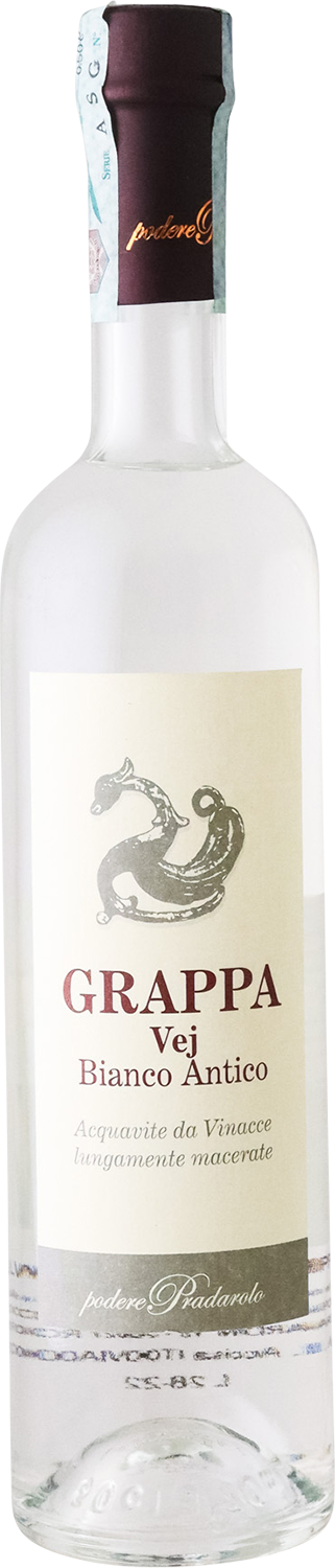 Podere Pradarolo - Grappa Vej Bianco Antico 500ml