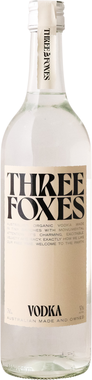 Three Foxes - Australian Vodka 37% 750ml