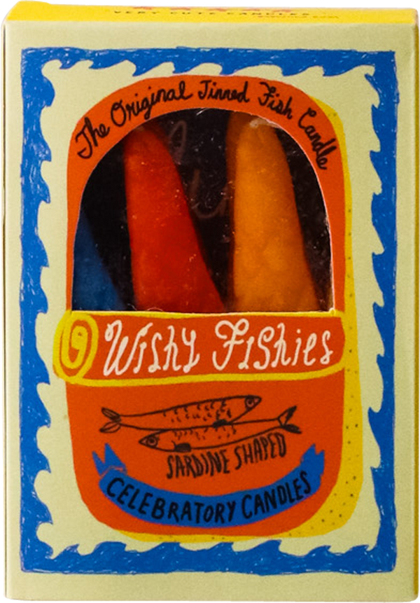 Tinned Fish Candle - 'Wishy Fishies' Sardine Celebratory Candles