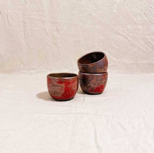 Red Rust Glaze Ceramic Cup