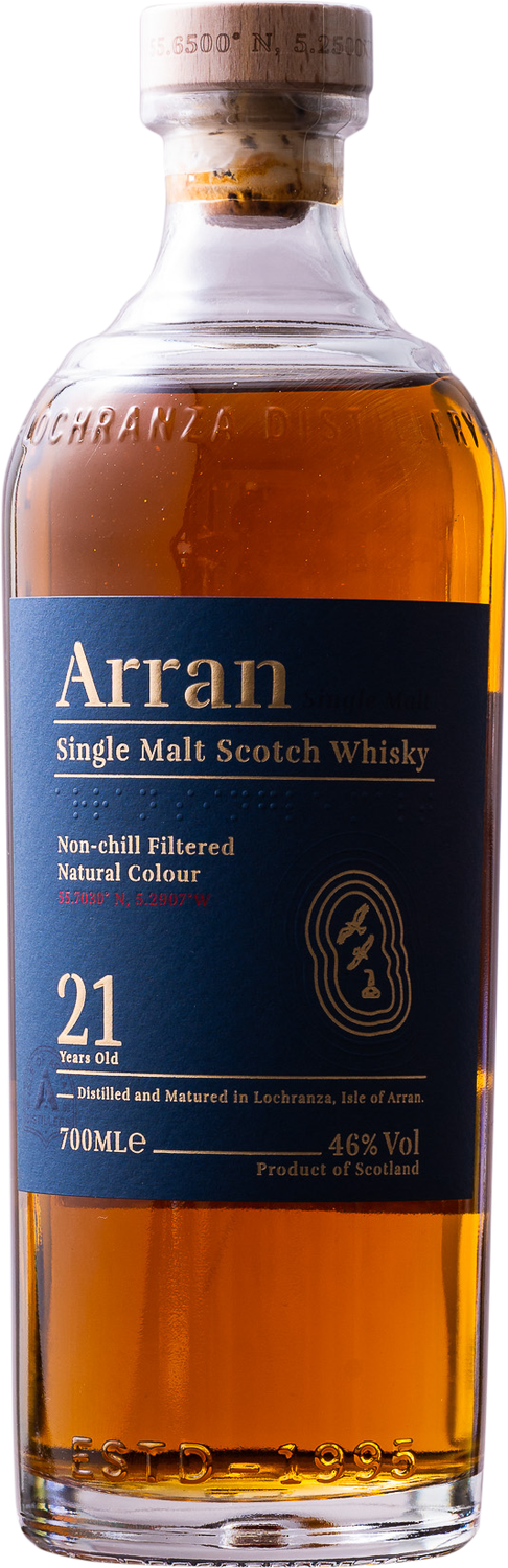 Arran 21 Years Old Island Single Malt Scotch Whisky