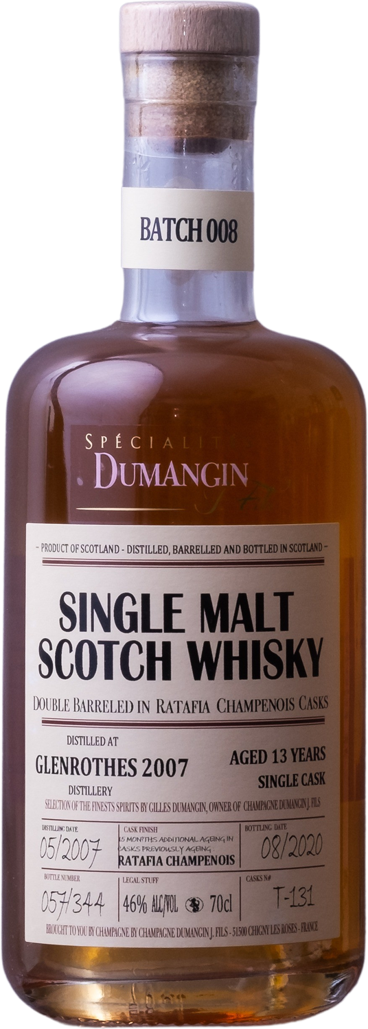 DUMANGIN - Batch 008 Glenrothes (Scotland) 2007 Single Malt Whisky