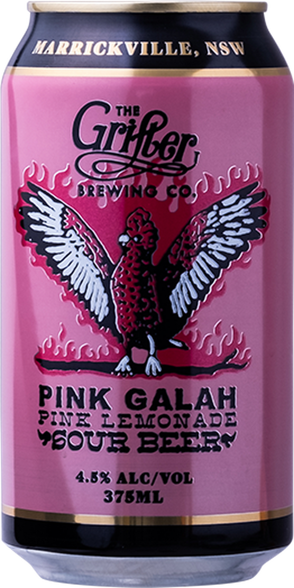 GRIFTER Pink Galah Pink Lemonade Sour Beer 4PACK