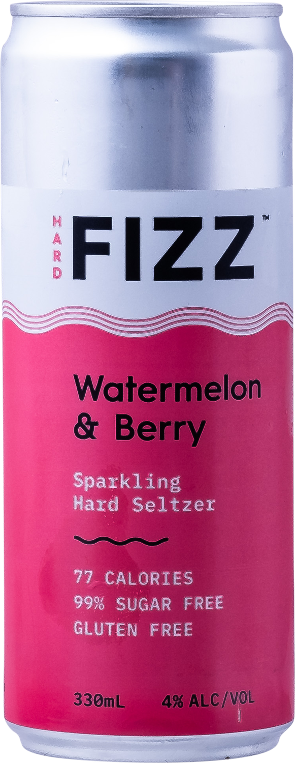 HARD FIZZ - WATERMELON & BERRY SELTZER 4PACK