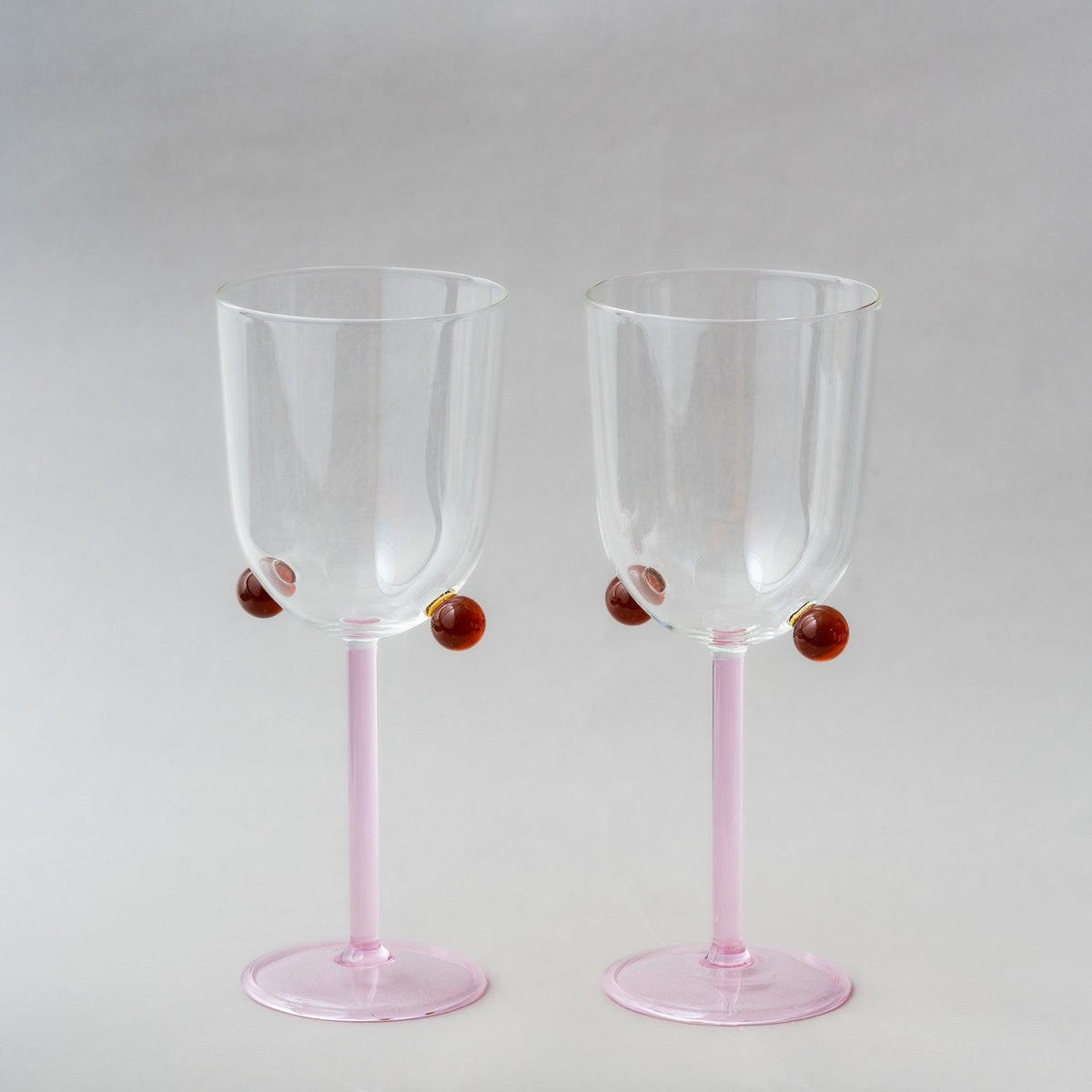 MAISON BALZAC - Pompom Glasses Pair (Pink | Amber)