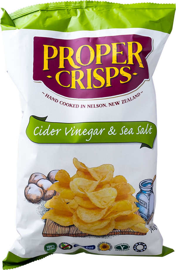 Proper Crisps - Cider Vinegar and Sea Salt