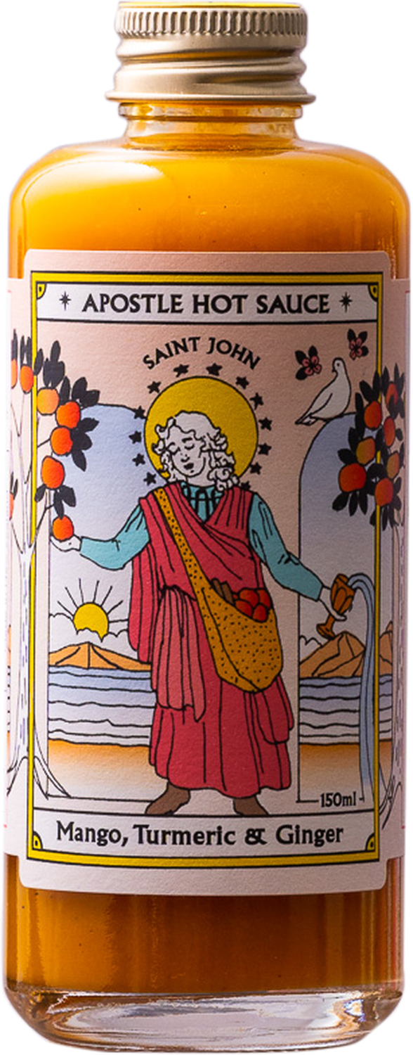 Apostle Hot Sauce - Saint John: Mango Turmeric & Ginger