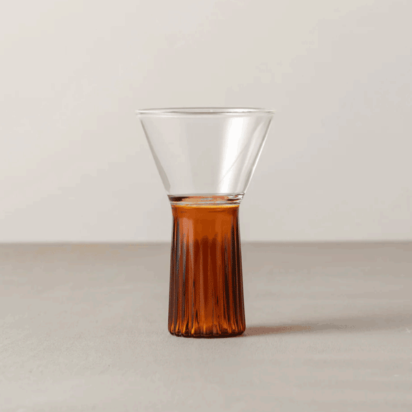 Saardé - Kairos Wine Glass, Clear/Amber